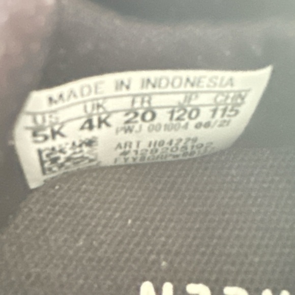 adidas Racer TR21 Sneaker tennis shoe Toddler size 5 black white and blue - Picture 4 of 6